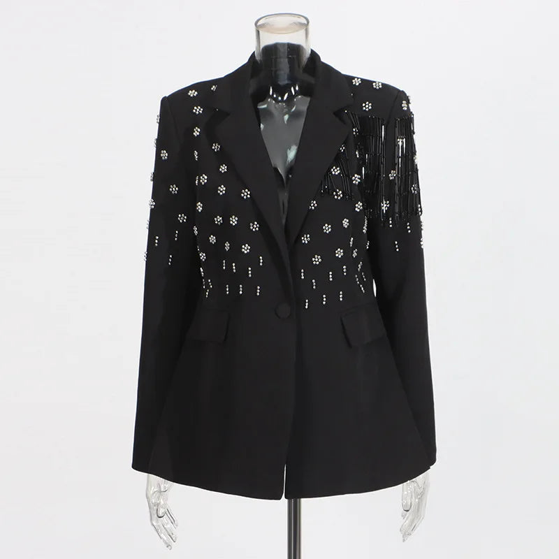 ZMEENNA Women’s Rhinestone Blazer
