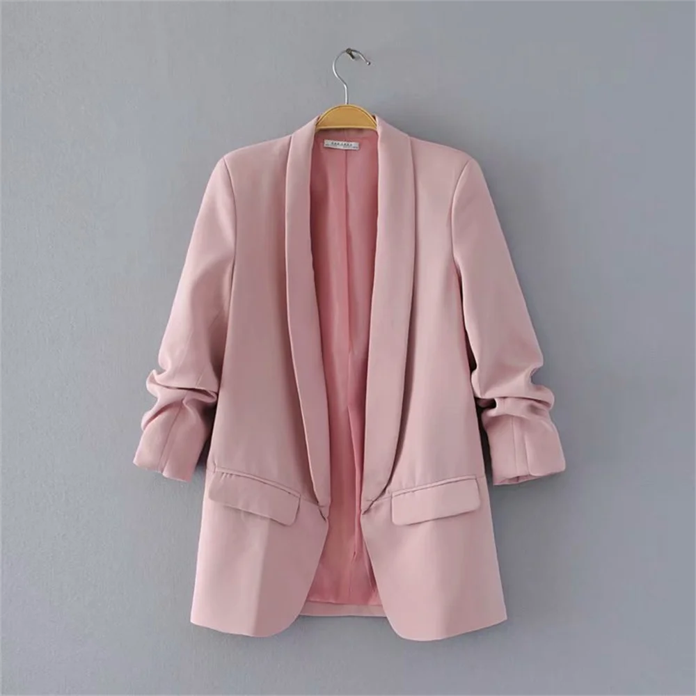 PB&ZA Women’s Pleated Sleeve Blazer – Urban Commuter Jacket